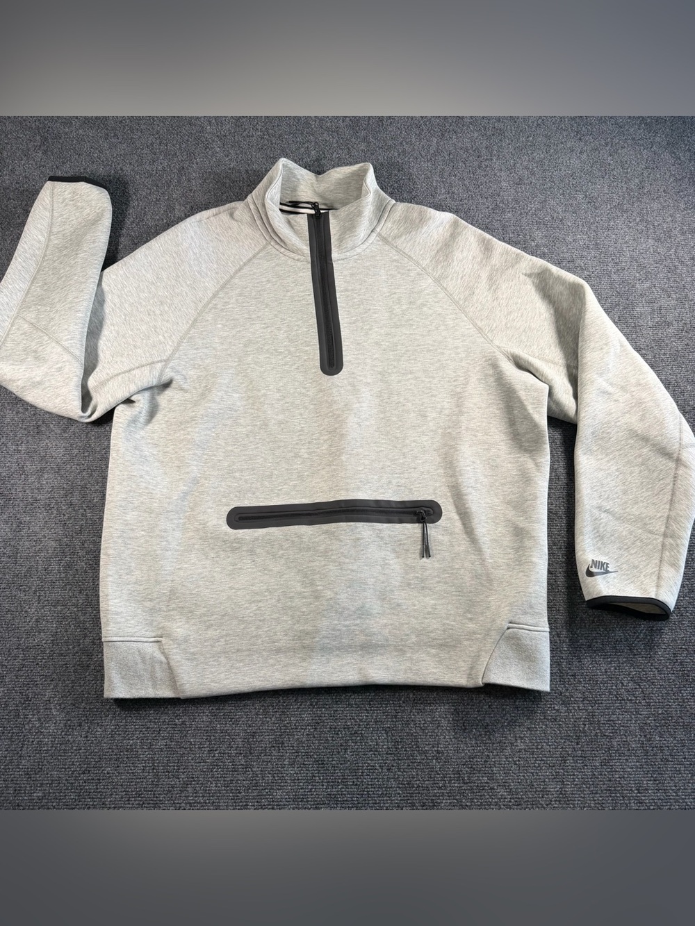 Nike Tech Fleece 1/2 Zip Pullover Dark Grey Heather FB7998-063 Men’s XL